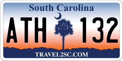 SC license plate ATH132