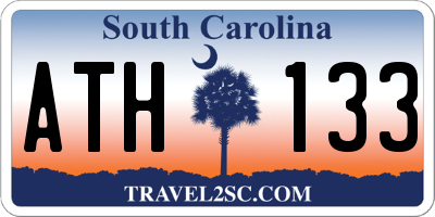 SC license plate ATH133
