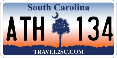 SC license plate ATH134
