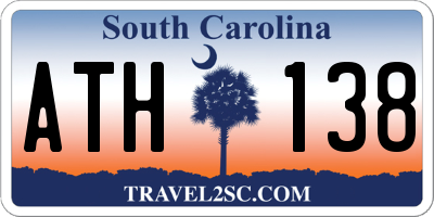 SC license plate ATH138