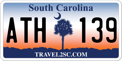 SC license plate ATH139