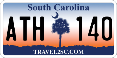 SC license plate ATH140