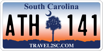 SC license plate ATH141