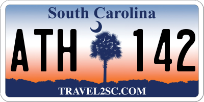 SC license plate ATH142