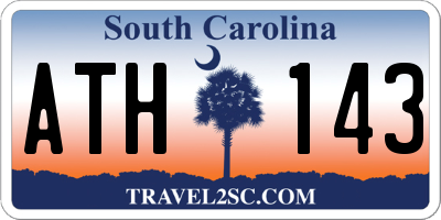 SC license plate ATH143