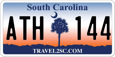 SC license plate ATH144