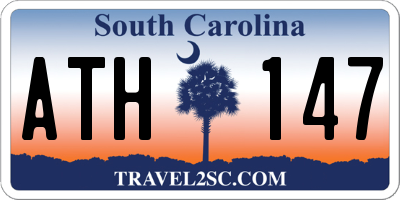SC license plate ATH147