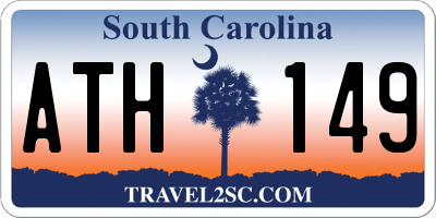 SC license plate ATH149