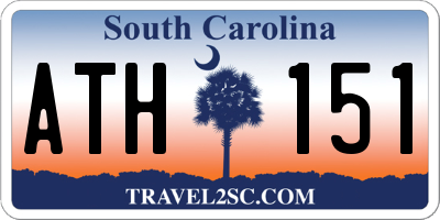 SC license plate ATH151