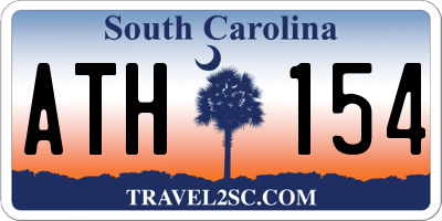 SC license plate ATH154