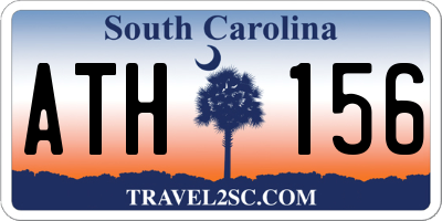 SC license plate ATH156