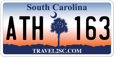 SC license plate ATH163