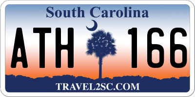 SC license plate ATH166