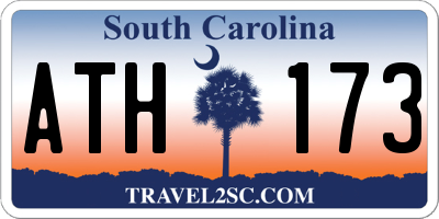 SC license plate ATH173