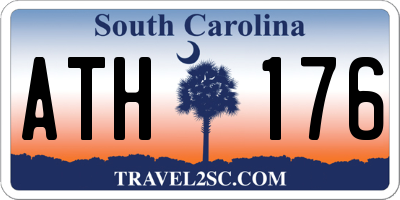 SC license plate ATH176