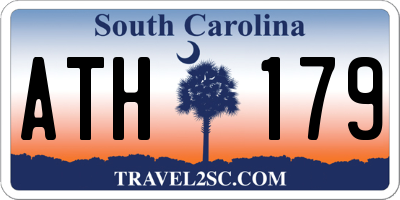 SC license plate ATH179