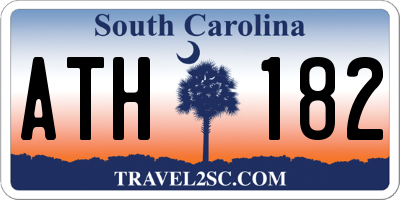 SC license plate ATH182