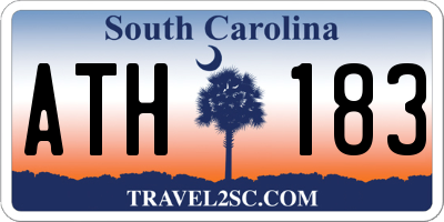 SC license plate ATH183