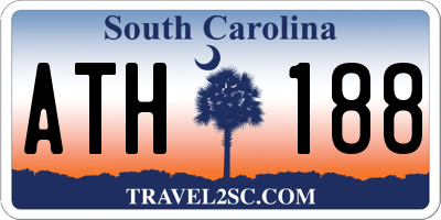 SC license plate ATH188