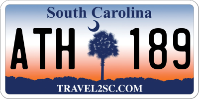 SC license plate ATH189