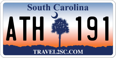 SC license plate ATH191
