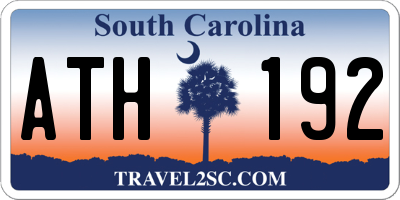 SC license plate ATH192