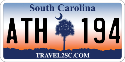 SC license plate ATH194