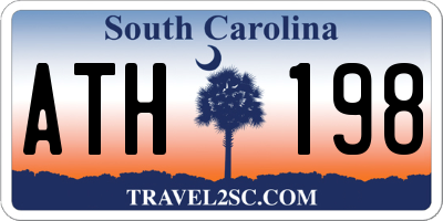 SC license plate ATH198