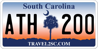 SC license plate ATH200