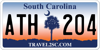 SC license plate ATH204