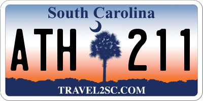 SC license plate ATH211