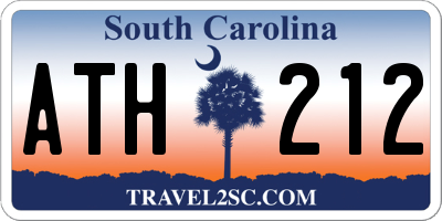 SC license plate ATH212