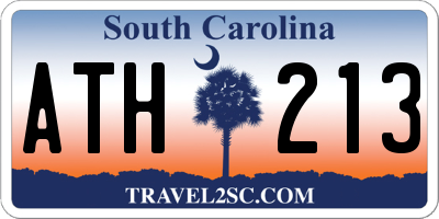 SC license plate ATH213