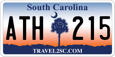 SC license plate ATH215