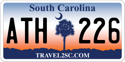 SC license plate ATH226