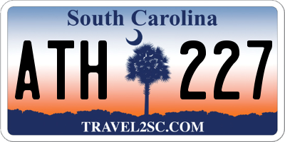SC license plate ATH227
