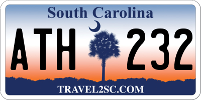 SC license plate ATH232