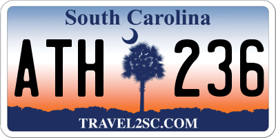 SC license plate ATH236
