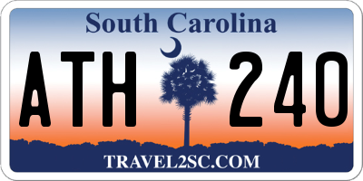 SC license plate ATH240