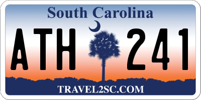 SC license plate ATH241