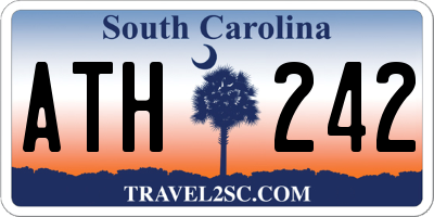 SC license plate ATH242