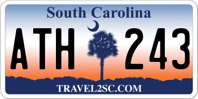 SC license plate ATH243