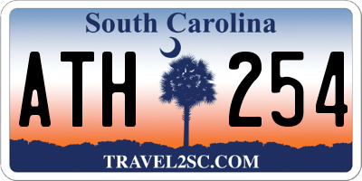 SC license plate ATH254
