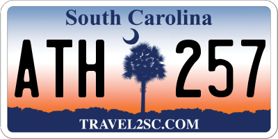 SC license plate ATH257