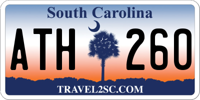 SC license plate ATH260
