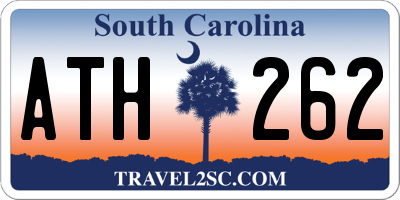 SC license plate ATH262