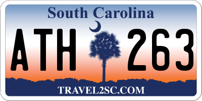 SC license plate ATH263