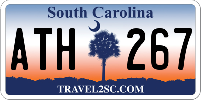 SC license plate ATH267