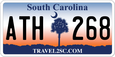 SC license plate ATH268