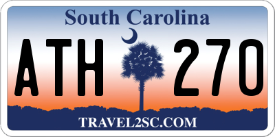 SC license plate ATH270